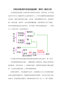 《第二节 神经调节的基本结构第一课时》【教材分析】-济南版生物七年级下册 - 副本