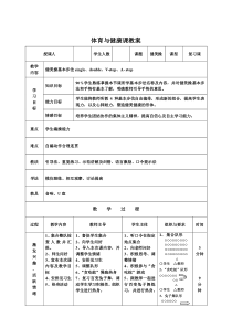 高中体育与健康《学习健身跳跃运动》教学设计2-冀教版