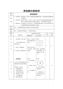 高中体育与健康《学习投掷运动》教学设计2-冀教版