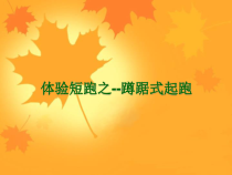 高中体育与健康《体验短跑》PPT课件2-冀教版
