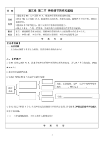 《第二节 神经调节的基本结构第一课时》【学案】-济南版生物七年级下册