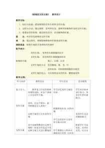 《第七节 植物的无性生殖》教学设计1-济南版生物八年级上册
