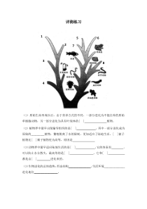 《第三节 生物进化的历程》评测练习-济南版生物八年级下册