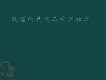 高中音乐-歌唱《歌唱的基本要素二)  共鸣与咬字,吐字》PPT课件1-人音版