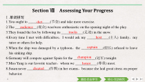 Section Ⅷ Assessing Your Progress-人教版（2019）高中英语必修一