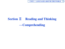 2　 UNIT 5　Section Ⅱ　Reading and Thinking—Comprehending-人教版（2019）高中英语必修一