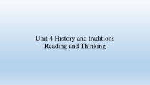 人教版（2019）英语必修第二册《Unit 4 History and traditions》全单元PPT课件（共93页）