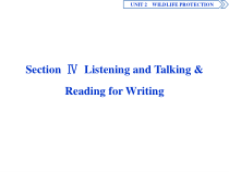 4　UNIT 2　 Section Ⅳ　Listening and Talking & Reading for Writing-（新教材）高中英语人教版必修2 