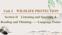 Unit 2 Section Ⅱ　Listening and Speaking & Reading and Thinking——Language Points-（新教材）高中英语人教版必修2 