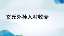 高中语文必修上册《文氏外孙入村收麦》教学课件-2019部审人教版