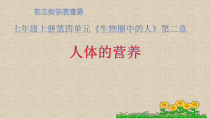 《第一节 食物中的营养物质》PPT课件1-鲁科版生物七年级上册