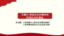 【精品】人教部编版高中政治必修1.1 原始社会的解体和阶级社会的演进 课件（含3视频）