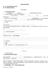 高中政治必修二经济与社会期末复习基础知识默写卷-2019新人教统编版