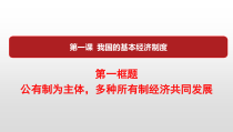 高中政治必修二1.1《公有制为主体 多种所有制经济共同发展》PPT课件2-统编人教版