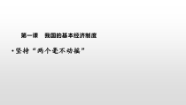 高中政治必修二1.2《坚持“两个毫不动摇”》ppt课件1-统编人教版
