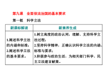高中政治必修三第九课第一框《科学立法》PPT课件-新统编版