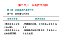 高中政治必修三第七课第一框《法治建设的历程》PPT课件-新统编版