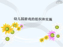 幼儿园游戏的组织和实施 PPT课件