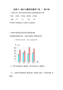 数学四年级下册《10 总复习》课后习题-【人教版】
