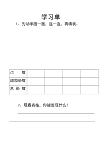 数学六年级下册《数学思考》学习单-【人教版】