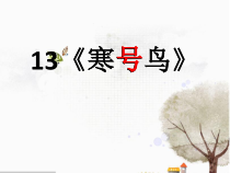 部编版（五四制）语文二年级上册《13 寒号鸟》PPT课件 (3)