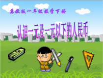 苏教版数学一年级下册《1.认识1元以内的人民币》PPT课件2