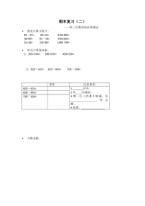 苏教版数学二年级下册《2、期末复习（2）：两、三位数的加法和减法复习》课后习题3