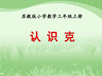 苏教版数学三年级上册《2.认识克》PPT课件2