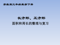 苏教版数学三年级下册《4.长方形和正方形的面积复习》PPT课件2
