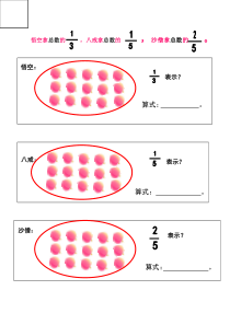 苏教版数学三年级下册《3.分数、小数的初步认识复习》学习单