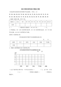 苏教版数学四年级上册《3、统计表和条形统计图练习》课后习题