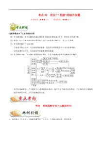 高考生物一轮复习考点一遍过考点52 有关“下丘脑”的综合问题(含解析)