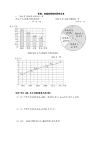 苏教版数学六年级下册《2、选择统计图》课后习题