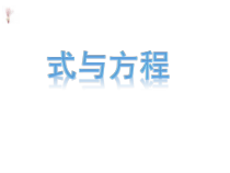 苏教版数学六年级下册《式与方程》PPT课件2(共9页)