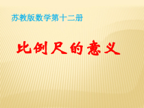 苏教版数学六年级下册4.2《比例尺的意义》PPT课件(共24页)