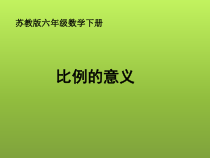 苏教版数学六年级下册4.2《比例的意义》PPT课件 (共16页)
