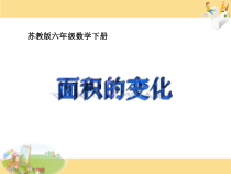苏教版数学六年级下册4.7《面积的变化》PPT课件 (共17页)