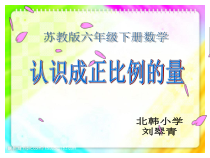 苏教版数学六年级下册6.1《认识成正比例的量》PPT课件 (共19页)
