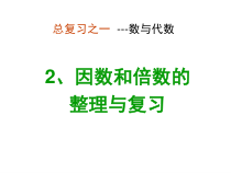 苏教版数学六年级下册7 总复习《因数与倍数的整理和复习》PPT课件(共20页)