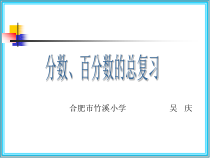 苏教版数学六年级下册7.1 总复习《分数、百分数的复习（3）》PPT课件(共14页)