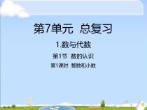 苏教版数学六年级下册7.1.1《整数和小数》PPT课件 (共27页)