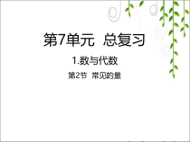 苏教版数学六年级下册7.1.2《常见的量》PPT课件 (共19页)
