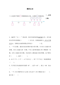 苏教版数学六年级下册第七单元《总复习1.数与代数数的认识》课堂作业设计（无答案）