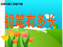 北师大版数学二年级下册《铅笔有多长》PPT课件2(共14页)