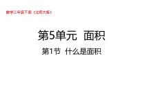 北师大版数学三年级下册5.1《什么是面积》PPT课件 (共26页)