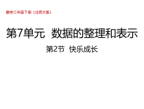 北师大版数学三年级下册7.2《快乐成长》PPT课件 (共21页)