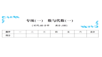 专项（一）-北师大版数学三年级下册