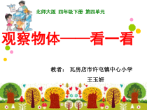 北师大版数学四年级下册4.1《观察物体 看一看》PPT课件(共21页)