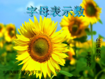 北师大版数学四年级下册5.1《字母表示数》PPT课件(共12页) (1)