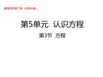北师大版数学四年级下册5.3《方程》PPT课件(共19页)